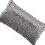 Benzara BM228796 Fabric Throw Pillow with Gleam and Solid Color, 26 X 5 inch, Gray