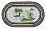 Rustic Loon Oval Rug – 3'x5' Braided Jute Lake House Floor Accent