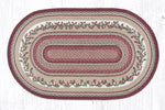 Earth Rugs Cranberries Oval Braided Jute Rug 3x5 Feet