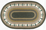 Tall Timbers Oval Braided Rug 5x8 Rustic Cabin Lodge Decor