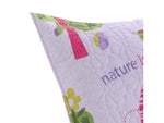 Benzara Skeena Standard Size Pillow Sham with Nature Inspired Prints, Multicolor