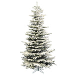 Vickerman 4.5' Flocked Sierra Fir Slim Artificial Christmas Tree Unlit