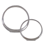 Uttermost 17985 Orbits Nickel Ring Sculptures, Set of 2