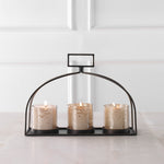Dark Bronze Candleholder with Gold Details – Uttermost Indoor Accent Lighting