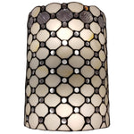 Amora Lighting AM041WL10B Tiffany Style Double-light Jeweled Wall Sconce Lamp 13.5" Tall