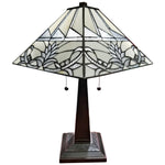 Amora Lighting AM312TL14B Tiffany Style White Table Lamp 22