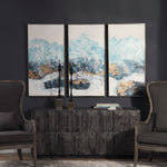 34370 Crashing Waves Abstract Art, S/3