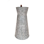 Benzara Farmhouse Style Galvanized Metal Jug with Handle, Gray