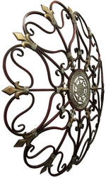 Benzara Fabulous Metal Wall Decor with Intricate Design, Bronze