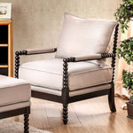 Benzara Sybil Contemporary Accent Chair, Beige