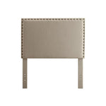 Benzara Herstal Contemporary Full Queen Headboard, Ivory