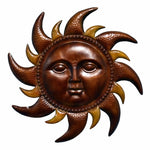 Benzara Vivacious Metal Sun Wall Decor , Bronze