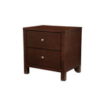Benzara Dapperly Finished Pine Solid & Birch Veneer Nightstand, Brown