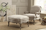 Benzara Wooden Ottoman with Reversible Cushion Seat in Cream