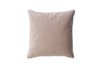 Benzara Square Shape Polyester Velvet Throw Pillow with Zipper, Set of 2, Beige