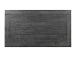 Benzara Wooden Coffee Table with Two Spacious Drawers, Gray