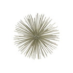 Benzara Ornamental Metal Sea Urchin Sculpture on Stand, Large, Gold