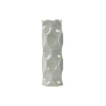 Benzara Artistic Ceramic Vase with Dimpled Sides, Large, Gray