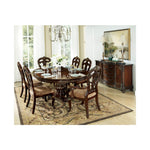 Benzara Wood Fabric Side Chair With Deep Engraved Design, Brown & Beige (Set of 2)