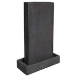 Benzara Long Elongated Cemented Outdoor Fountain, Gray