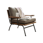 Benzara Fabric Upholstered Accent Chair, In Brown And Black