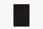 Benzara Wooden Chairside Table With Hidden Power Charger, Antique Black