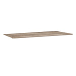 Benzara Rectangular Wood and Metal Desk with Two Display Shelves, Black and Brown