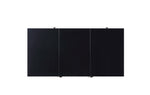 Benzara Rectangular Convertible Coffee Table with Spacious Storage and Castors, Black