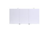 Benzara Rectangular Convertible Coffee Table with Spacious Storage and Castors, White