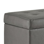 Benzara BM194096 Leatherette Upholstered Wooden Bench