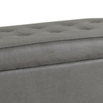 Benzara BM194096 Upholstered Wooden Bench,