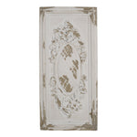Benzara Traditional Style Decorative Wall Panel, White and Brown