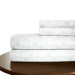 Melun 4 Piece King Size Geo Pattern Sheet Set The Urban Port, Gray and White