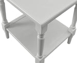 Benzara Transitional Wooden End Table with Open Bottom Shelf, Gray