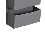 Benzara Wooden Frame Wall Hanging Storage Organizer with 4 Compartments, Gray