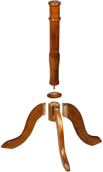 Benzara Wooden Female Mannequin Torso Body with Adjustable Stand, White and Brown