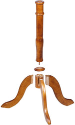 Benzara Female Mannequin Torso Body with Adjustable Tripod Stand, White and Brown