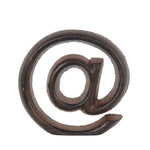 Benzara Metal At The Rate Symbol Home Decor, Bronze