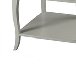 Benzara BM215664 Wooden End Table with Open Bottom Shelf and Sabre Legs, Gray