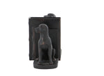 Benzara BM216502 Polystone Greyhound Dog Bookend, Pair of 2, Brown