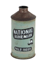 Benzara BM216505 Metal Vase with Beer Typography and Raised Top, Green
