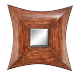 Benzara BM216607 Concave Shaped Wall Mirror with Metal Body, Set of 4, Multicolor