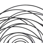 Benzara BM217125 35 Inches Industrial Style Spiral Metal Frame Wall Decor, Black