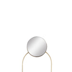 Benzara BM217163 Round Dual Wall Mirror Conjoined with Metal, Large, Gold and Silver