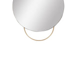 Benzara BM217163 Round Dual Wall Mirror Conjoined with Metal, Large, Gold and Silver
