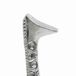 Benzara BM217227 Contemporary Style Aluminum Decorative Giraffe Sculpture, Silver