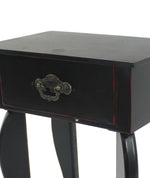 Benzara BM217291 Table Top Organizer with 1 Drawer and 1 Bottom Shelf, Black