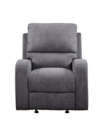 Benzara BM218596 Metal and Fabric Recline Club Chair, Brown