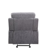 Benzara BM218596 Metal and Fabric Recline Club Chair, Brown