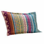 Benzara BM218792 Tribal Print Twin Quilt Set with Decorative Pillows, Multicolor
